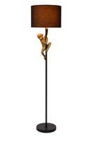 Lucide CHIMP Vloerlamp E27/60W H150cm Zwart / Goud