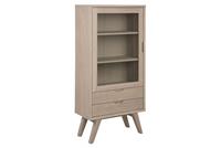 ebuy24 Vitrine Align Vitrinenschrank Höhe 145 cm, 1 Glastür, 2 Sc