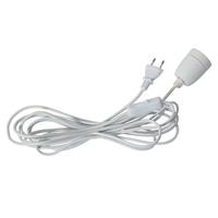 Best Season E27-Fassung Glaze mit Kabel, weiß