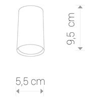 NOWODVORSKI LIGHTING Downlight Eye S in Zylinderform, messing
