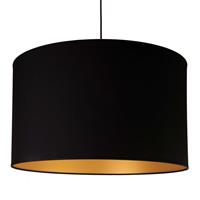 DUOLLA Hanglamp Roller, binnen goud, buiten zwart