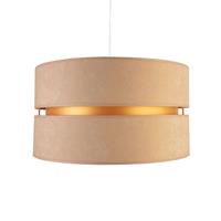 DUOLLA Hanglamp Duo, beige/goud