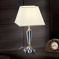 Orion Tafellamp Veronique, voet smal, crème/goud