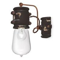 Ferro Luce Vintage-wandlamp C1523, zwart