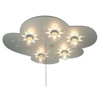 Niermann Stand By Plafondlamp Wolk, Titanium met Sterren