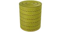 Fine Asianliving Stool Mangowood Handmade in Thailand Yellow