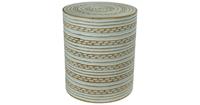 Fine Asianliving Stool Mangowood Handmade in Thailand White