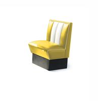 Bel Air Dinerbank Single Booth HW-70 Geel -  Dinerbank Single Booth HW-70 Geel