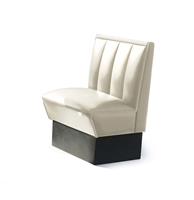 Bel Air Dinerbank Single Booth HW-70 Off White -  Dinerbank Single Booth HW-70 Off White