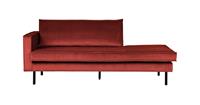 BePureHome Rodeo Daybed Left Velvet Chestnut