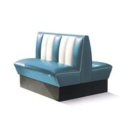 Bel Air Dinerbank Double Booth HW-120DB Blauw -  Dinerbank Double Booth HW-120DB Blauw