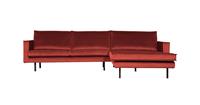 BePureHome Rodeo Chaise Longue Rechts Velvet Chestnut