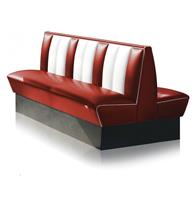 Bel Air Dinerbank Double Booth HW-150DB Ruby -  Dinerbank Double Booth HW-150DB Ruby