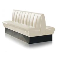 Bel Air Dinerbank Double Booth HW-150DB Off White -  Dinerbank Double Booth HW-150DB Off White