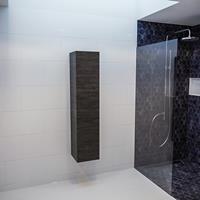 mondiaz Beam kolomkast met 2 deuren dark brown 160x35cm