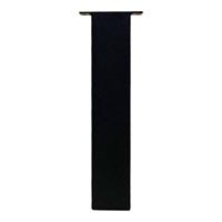 Furniture Legs Europe Set 4 zwarte vierkanten rechte tafelpoten 43 cm (koker 8 x 8 cm)