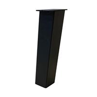 Furniture Legs Europe Set 4 zwarte schuine tafelpoten 40 cm (koker 8 x 8 cm)
