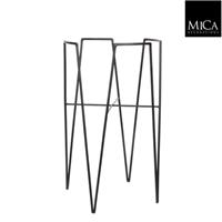 Mica Decorations Blom plantstandaard zwart l29,5xb29,5xh50 cm