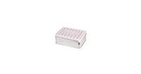 Clayre & Eef Metalen doosje | 10*8*4 cm | Roze | Metaal | Rechthoekig | Tekst |  | 6Y3691