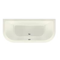 Xenz Principe Basic bad 180x80cm met 2 ronde hoeken Edelweisss