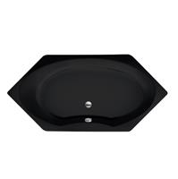 Xenz Orona zeshoekig bad 190x90cm Ebony