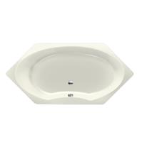 Xenz Orona zeshoekig bad 190x90cm Edelweisss
