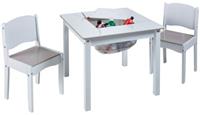 Worlds Apart 3-delige Tafel- en stoelenset wit