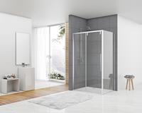 vanrijn van Rijn ST06 douchecabine met 160cm softclose deur en helder glas chroom 160x90cm