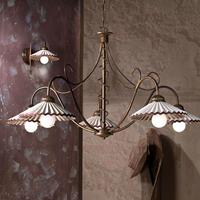 ONLI Wandlamp Rosina, brons met roze keramische kap