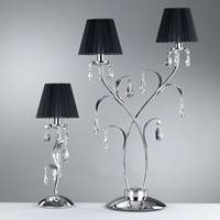 ONLI Tafellamp Jacqueline, 1-lamp, zwart