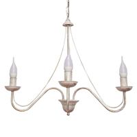 HELam Kroonluchter Malbo 3-lamps in wit