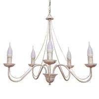 HELam Kroonluchter Malbo 5-lamps in wit
