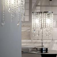ONLI Tafellamp Laila met kristal-behang 2-lamps