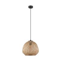 EGLO Hängeleuchte »Dembleby«, Holzkorb geflochten, Natur, Vintage, Hygge, 1-flammig