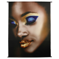 Wanddoek Lady Make-Up Velvet Goud 140 X 170