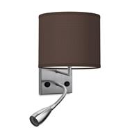 Home sweet home wandlamp read bling Ø 20 cm - bruin