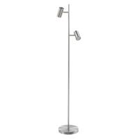 Highlight Vloerlamp Burgos 2 lichts H 142 cm mat chroom