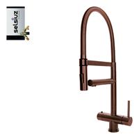 selsiuz Inox XL kokend water kraan met titanium combi extra boiler copper