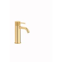 Plieger Roma 1-gats wastafelkraan met waste geborsteld goud ID200R BRUSHED GOLD