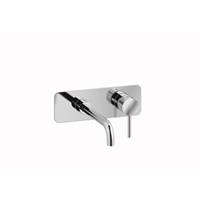 Plieger Roma 2-gats wandkraan met lange uitloop chroom ID206 CHROME