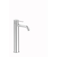 Plieger Roma 1-gats wastafelkraan verhoogd met waste 27.2cm geborsteld chroom ID202R BRUSHED CHROME