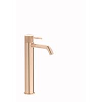 Plieger Roma 1-gats wastafelkraan verhoogd met waste 27.2cm rose goud ID202R ROSE