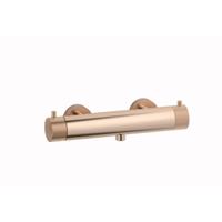 Plieger Roma douchekraan thermostatisch zonder omstel HOH=15cm gebosteld rose goud ID366 BRUSHED ROSE