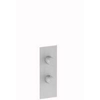 Plieger Roma inbouwdouchekraan thermostatisch met omstel geborsteld chroom UA611_D BRUSHED CHROME