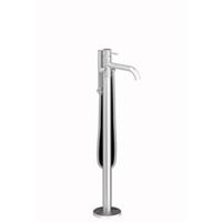 Plieger Roma vrijstaande badkraan 11x89.2x27.7cm met omstel met handdouche geborsteld chroom ID399 BRUSHED CHROME