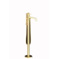 Plieger Roma vrijstaande badkraan 11x89.2x27.7cm met omstel met handdouche geborsteld goud ID399 BRUSHED GOLD