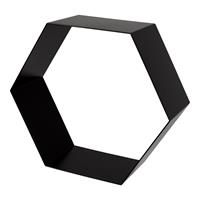 Duraline Nis Metaal Zwart Hexagon 32x28x12 cm