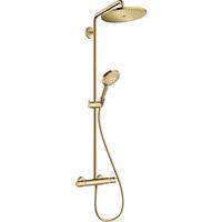 Hansgrohe Croma select s showerpipe 28cm met thermostaat polished gold optic 26890990