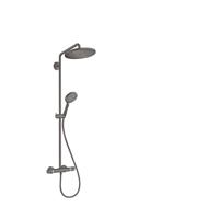 Hansgrohe Croma select s showerpipe 28cm met thermostaat brushed black chrome 26890340