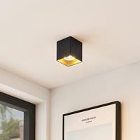Arcchio Zaki LED-Deckenleuchte, eckig, schwarz